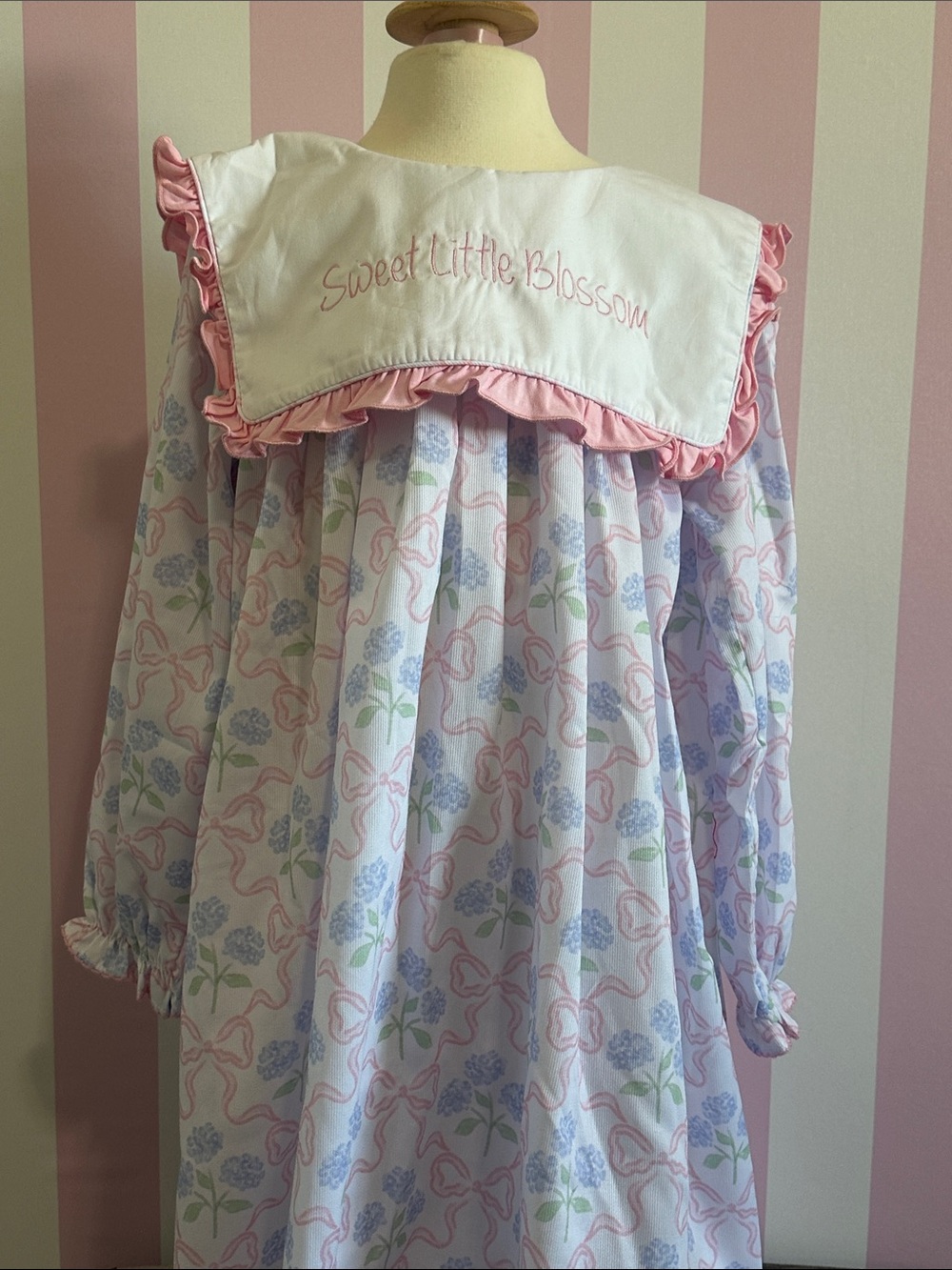 Sweet Little Blossom Pink & Pastel Floral Girls' Dress